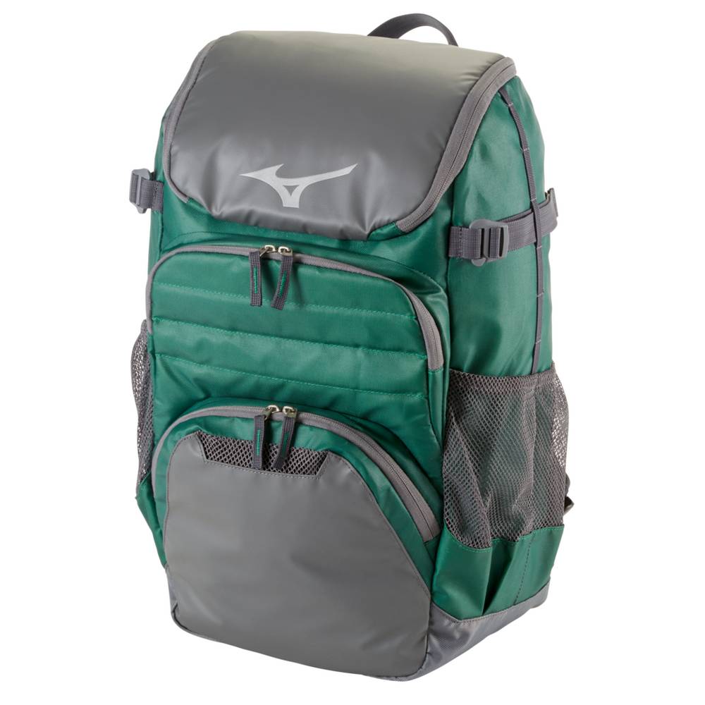 Womens Mizuno Organizer OG5 Baseball Backpack Green/Grey Philippines (SUDAYN378)